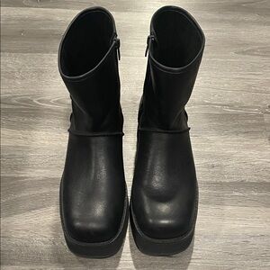 UGG Black Platform Boots